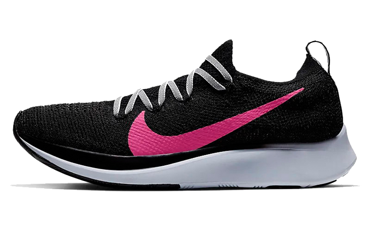 Женские кроссовки Nike Zoom Fly 1 (черно-розовые)