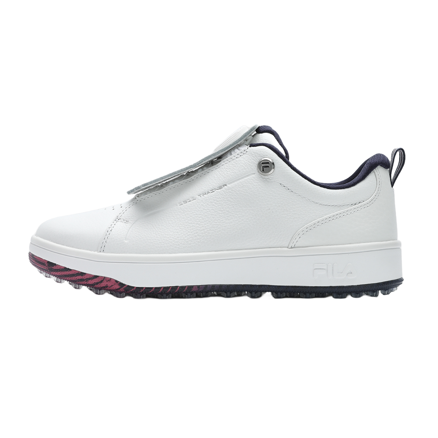 FILA Fila GF 1911 Trainer, comfortable and versatile, shock-absorbing and non-slip, low-top golf shoes, women's model, bright white