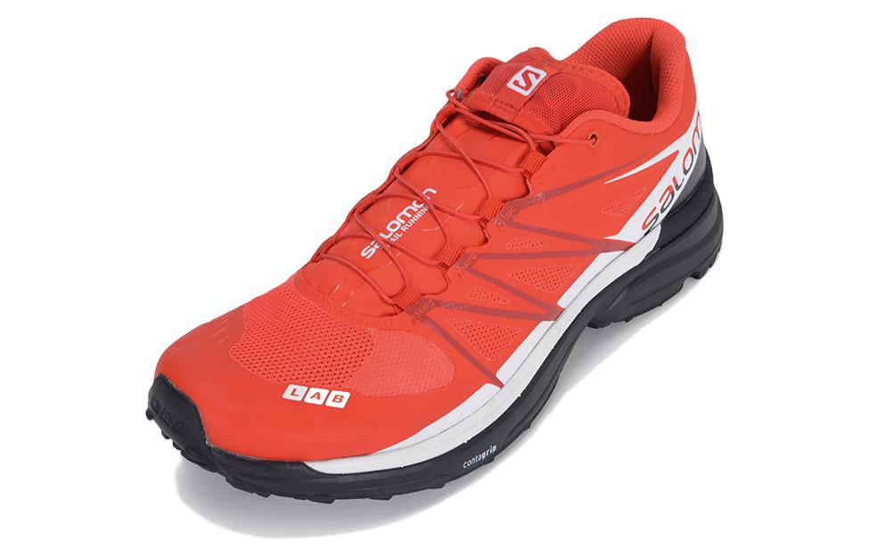 SALOMON S Lab Wings 8 Mesh Slip Resistant Abrasion Resistant Low top Casual Running Shoes Unisex Red