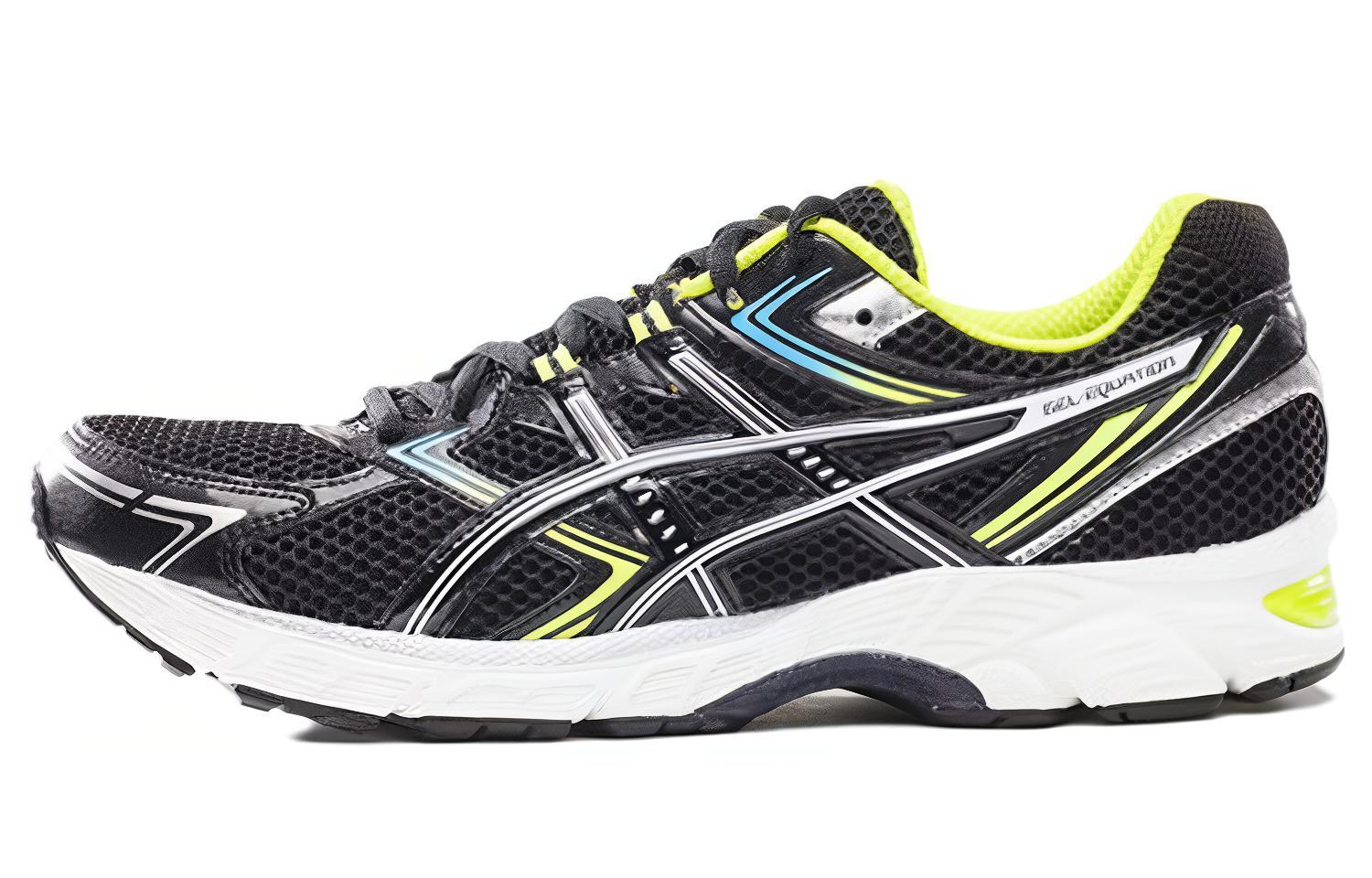 Asics Gel Equation Low top Running Shoes Men's Black Yellow White Silver