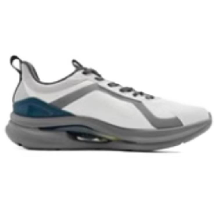 QIAODAN Speed Cushioning Slip Resistant Abrasion Resistant Low top Casual Running Shoes Men’s Gray