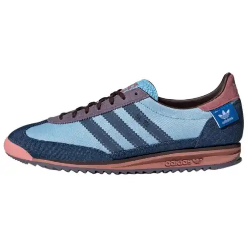 Adidas Originals x KSENIA SCHNAIDER SL 72 Slip Resistant Abrasion Resistant Low top Casual Shoes Unisex Blue