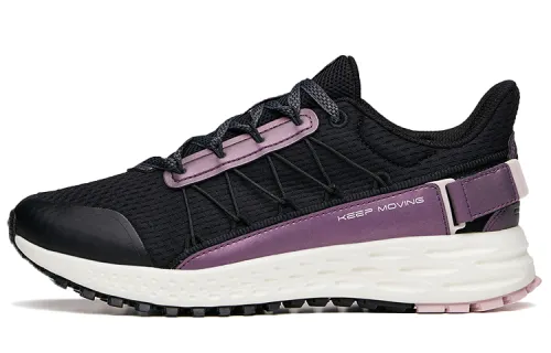 ANTA Running Shoes Women's Low Top Black/Purple