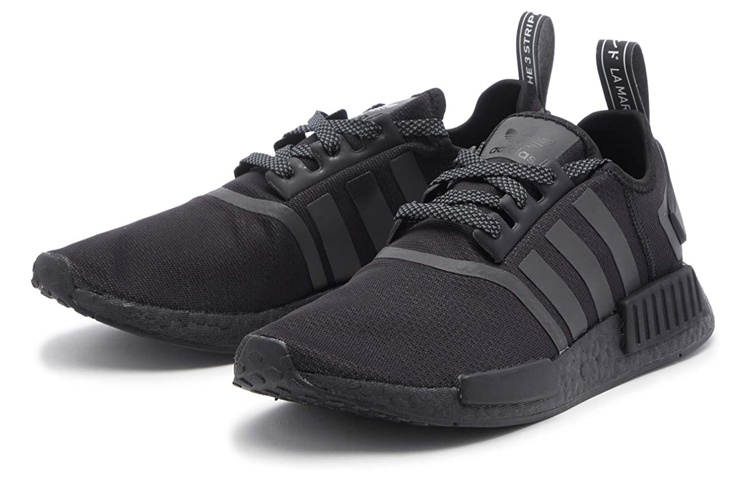 Кроссовки adidas originals NMD_R1 (черные) — фото 3
