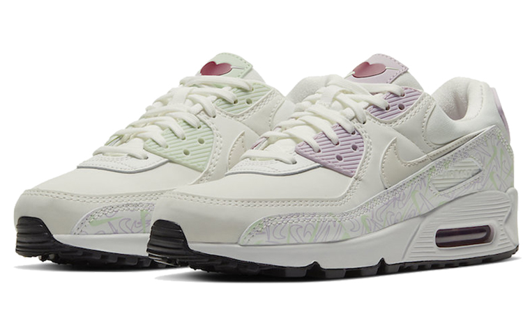 Женские кроссовки Nike Air Max 90 Valentine’s Day (белый / розовый) — фото 3