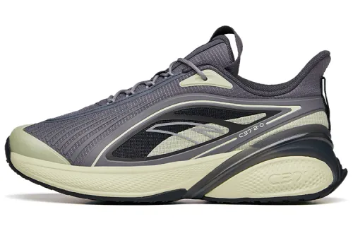 Anta C37 2.0 Soft Sole Slip Resistant Abrasion Resistant Low top Running Shoes Men's Steel Gray