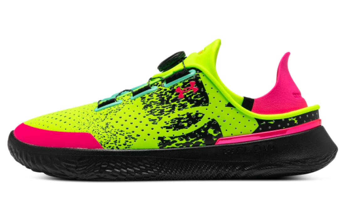 Кроссовки Under Armour Under Armour Ua Flow Slipspeed BOA (зелено-розовые)