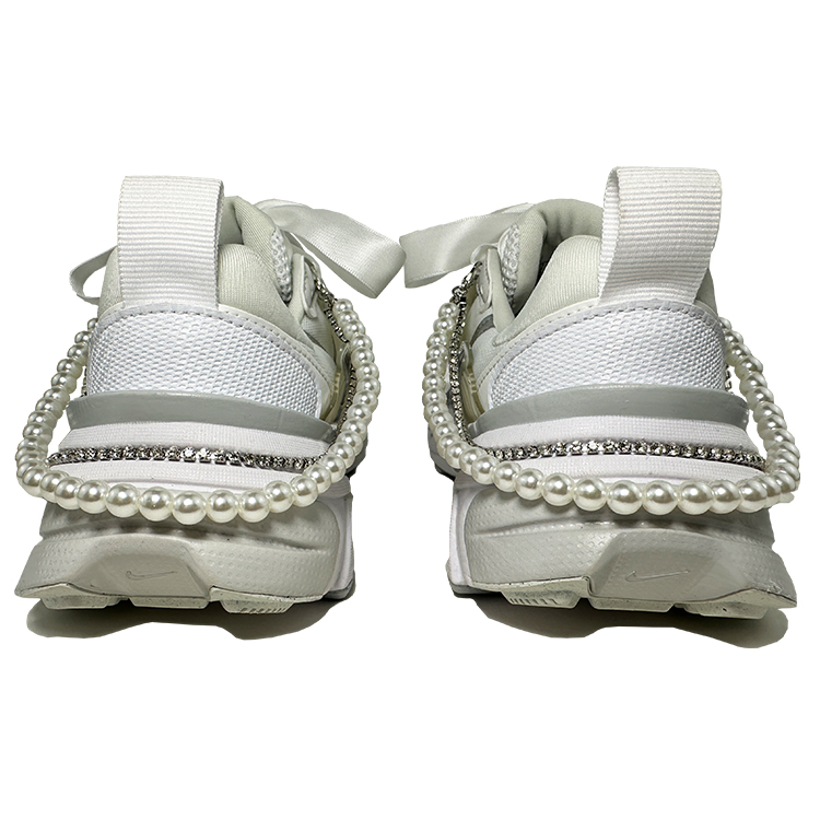 Nike V2K Run Running Shoes Unisex Low Top Silver/White