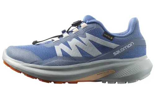 SALOMON Cushioning Anti-Slip Wear-Resistant Breathable Supportive Lightweight Low-Top Running Shoes Women's Blue