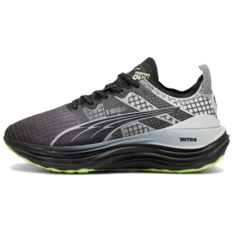 PUMA ForeverRUN Nitro Slip Resistant Low top Casual Running Shoes Women's Black