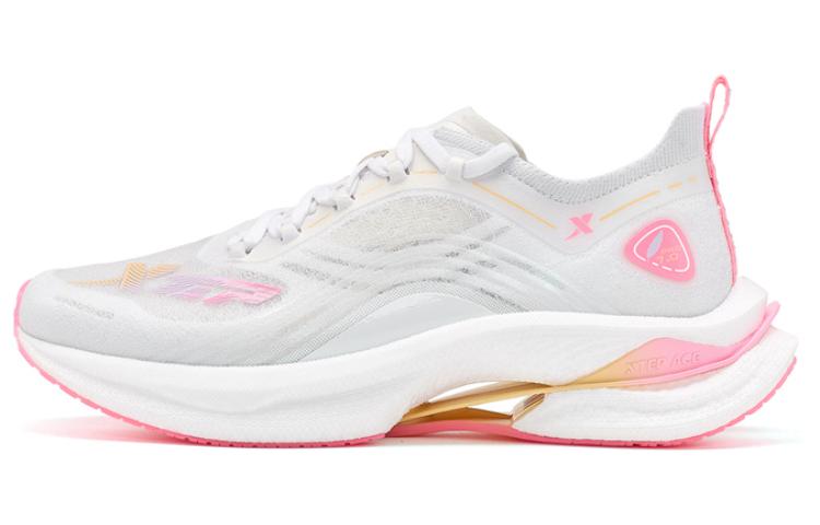 XTEP Lightweight 7.0 PRO Casual Slip Resistant, Abrasion Resistant, Breathable Low top Running Shoes Women’s White Pink