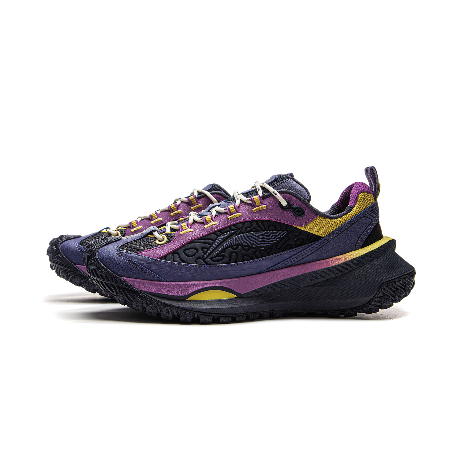 Li Ning x CHUMS Ranger CRC Low top Running Shoes Unisex Dark Blue Purple