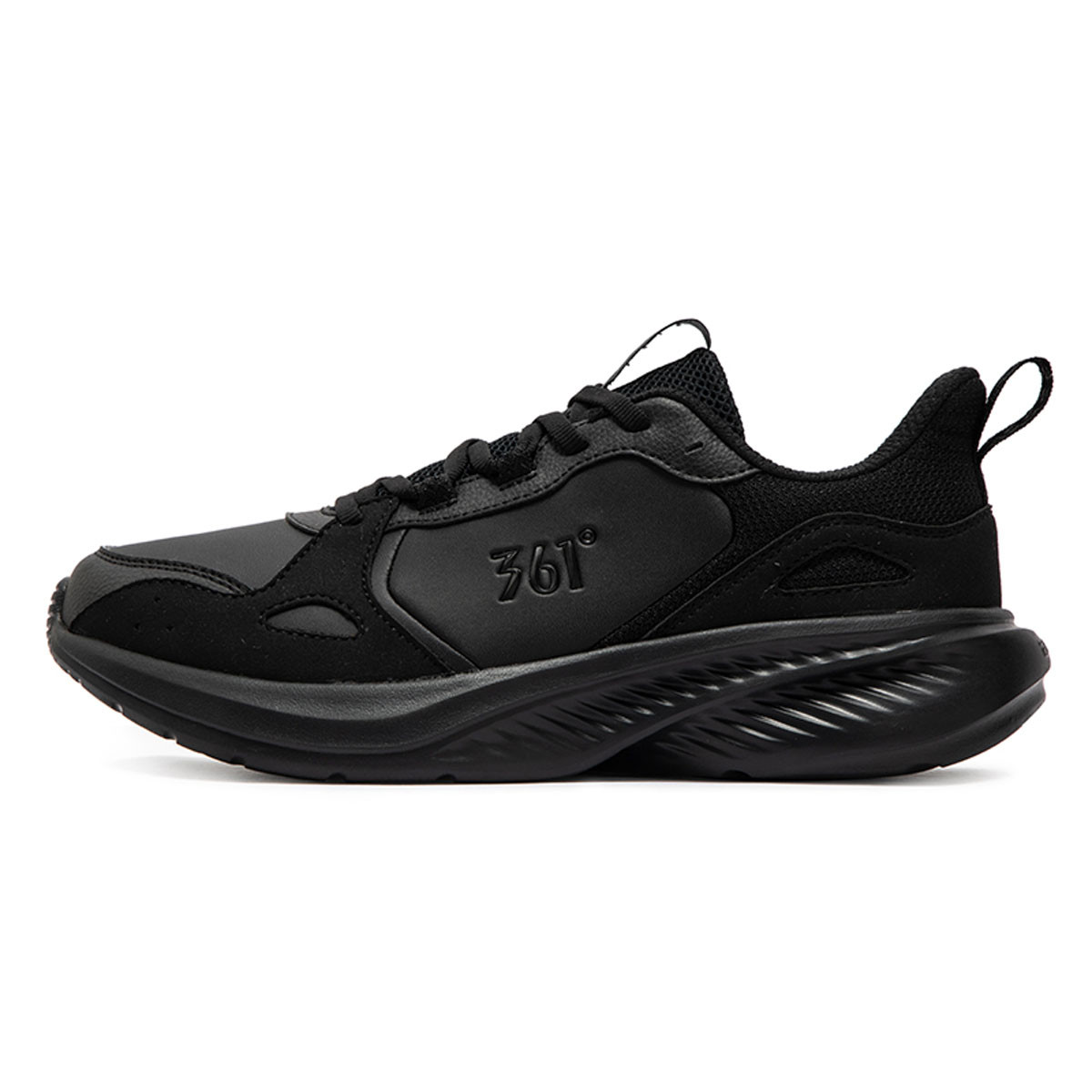 361° Cushioning, Wear Resistant Low top Casual Running Shoes Men’s Black