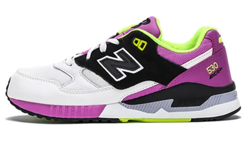 New Balance NB 530 Fabric Low top Marathon Running Shoes Women's Black White Purple