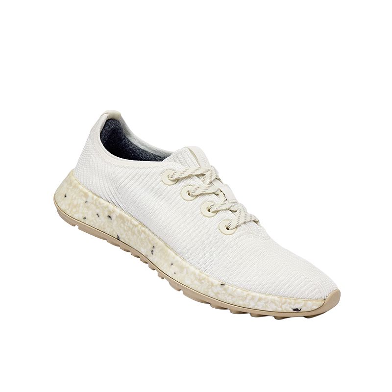 Allbirds Runner NZ Remi Cushioning Breathable Lightweight Low top Casual Running Shoes Men’s Natural White