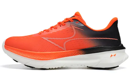 HEALTH Flowing Shadow Cushioning Slip Resistant Breathable Rebound Low top Running Shoes Unisex Orange Black