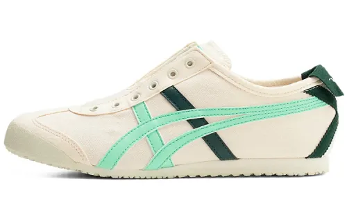 Onitsuka Tiger Onitsuka Tiger MEXICO 66 Comfortable, lightweight and wear-resistant low-top running shoes for women, white, blue and green
