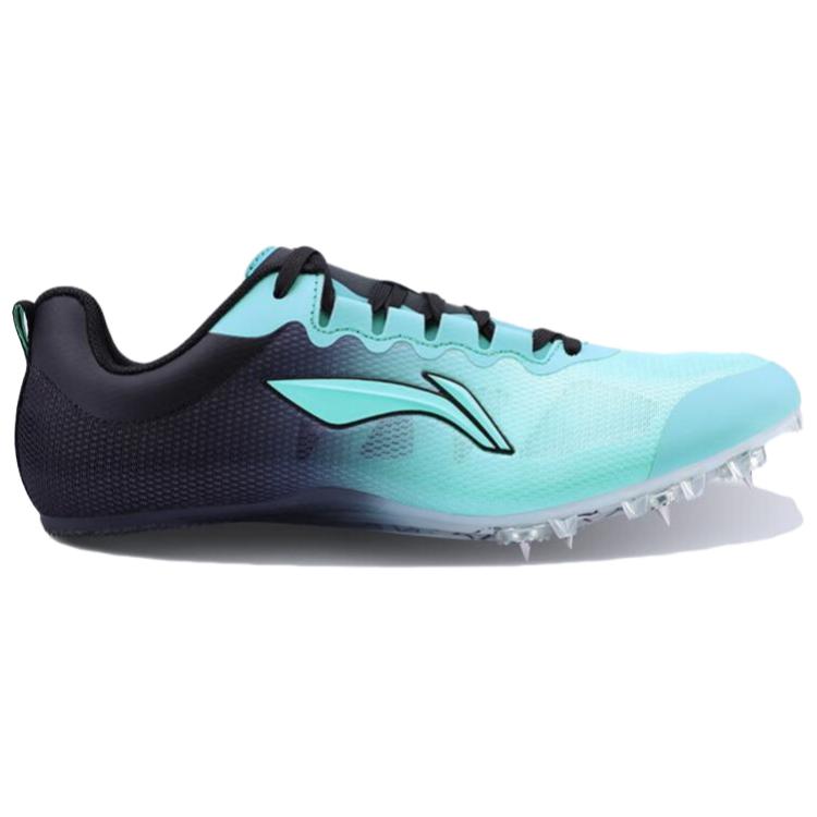 Li Ning Cushioning Slip Resistant Abrasion Resistant Low top Training Sprint Running Shoes Unisex Blue Black