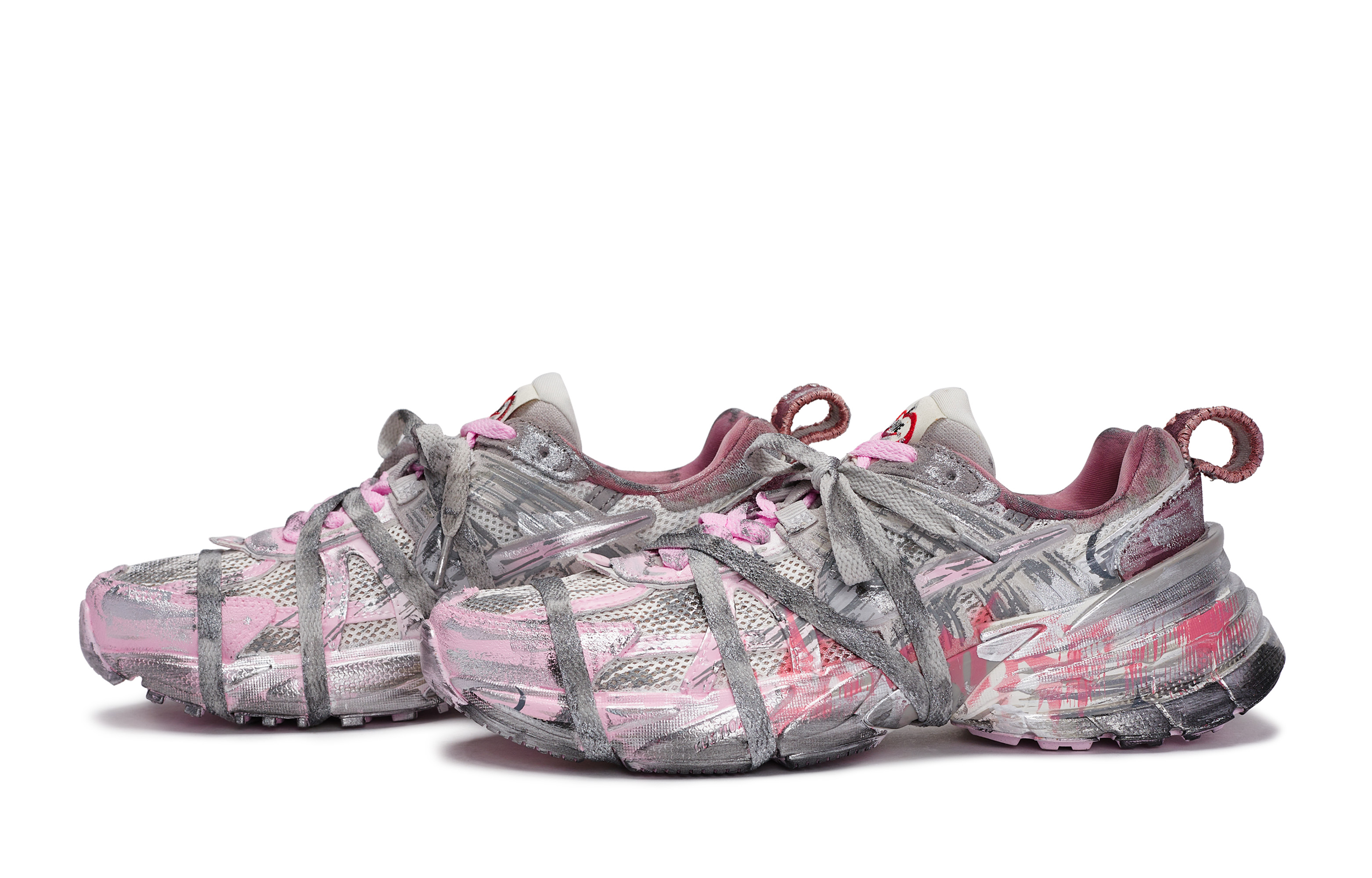 Nike V2K Run Low top Running Shoes Women’s Gray Pink Silver
