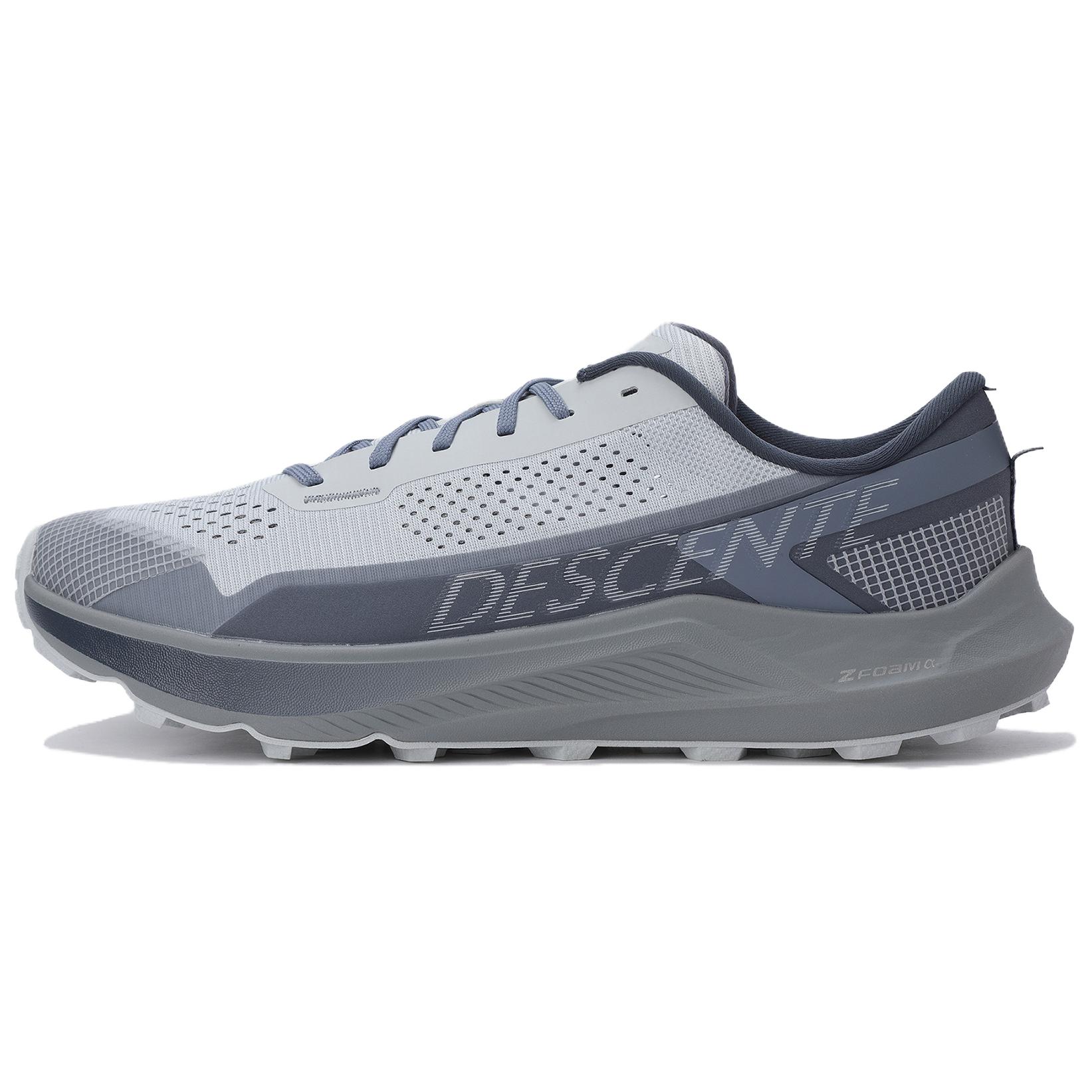 DESCENTE Somat Cushioning Abrasion Resistant Low top Running Shoes Unisex Light Gray