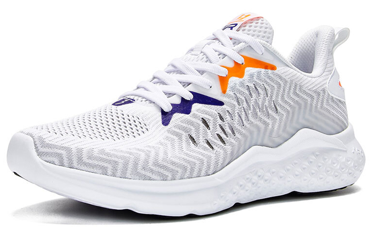 361° NFO Technology Breathable Low top Running Shoes Men’s White Orange