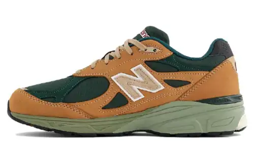 New Balance 990 v3 Made in Usa “Tan/Green” sneakers