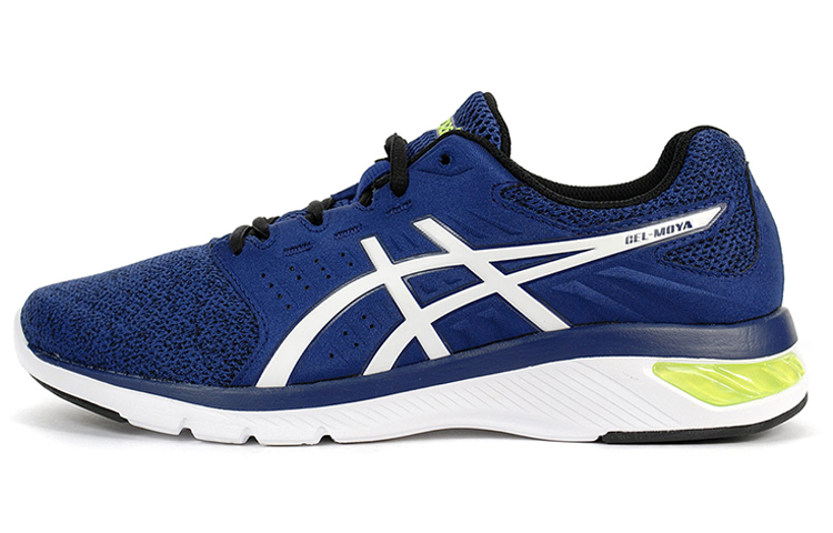 Asics Gel moya Lightweight And Breathable Low top Running Shoes Men's Blue White