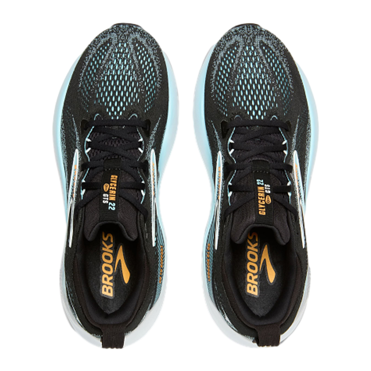 Brooks Glycerin GTS 22 Cushioning Low top Running Shoes Men’s Black Blue
