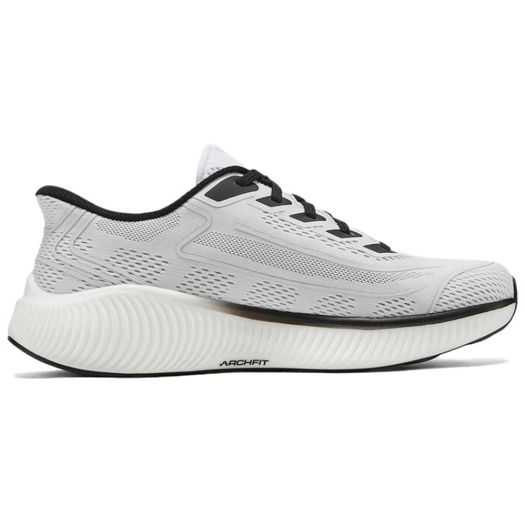 Skechers GO RUN Anywhere Abrasion Resistant Low top Running Shoes Men’s Gray White