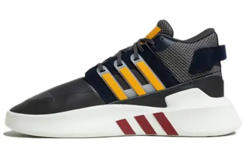 Adidas originals Eqt Bask Adv V2 Diagonal laces are comfortable, fabric leather is non-slip, wear-resistant and lightweight, mid-top casual running shoes, same style for men and women, black and yellow