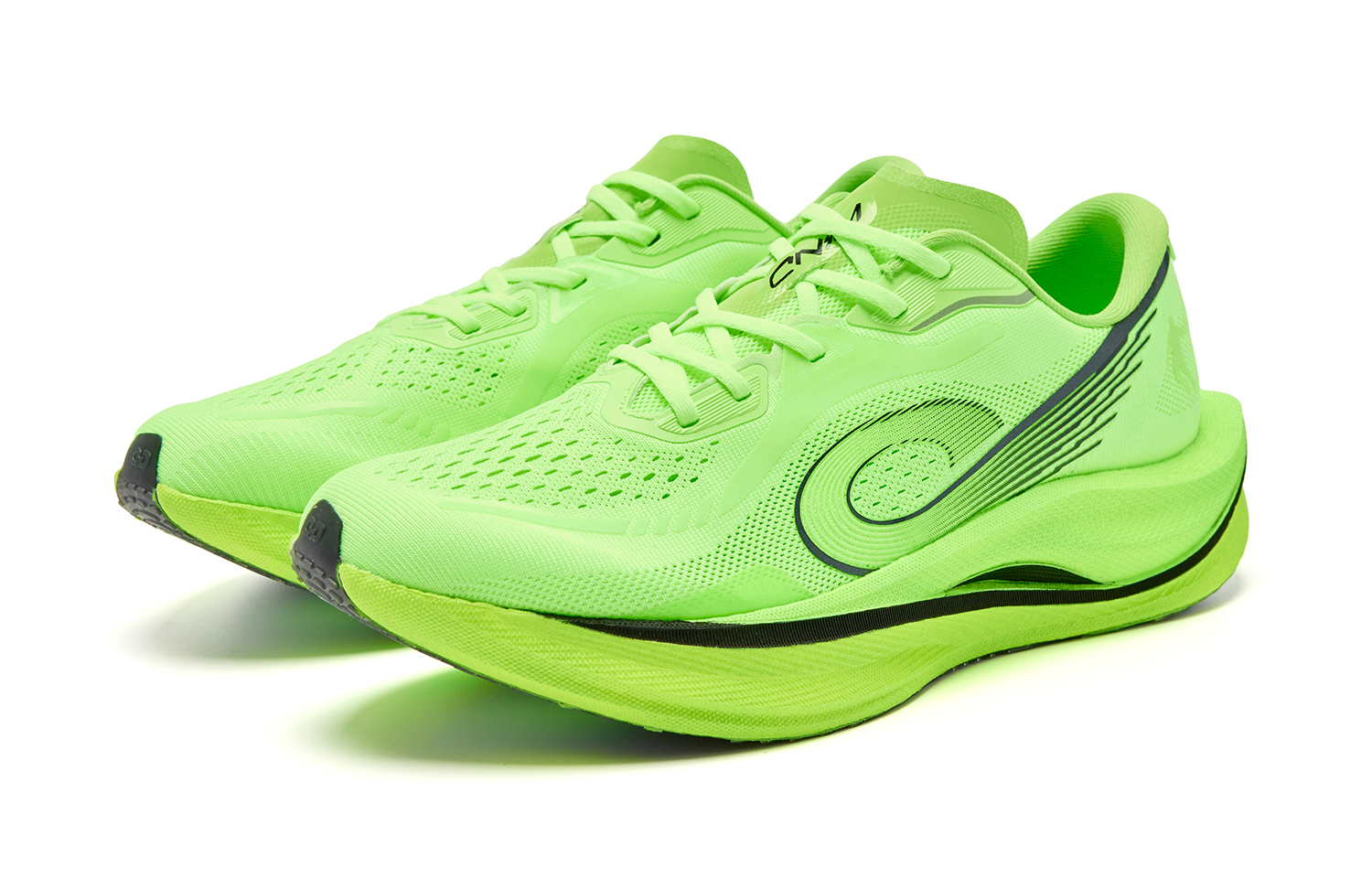 QIAODAN Strong Wind 3.0 Running Shoes Men’s Low Top Flying Shadow Green/Black