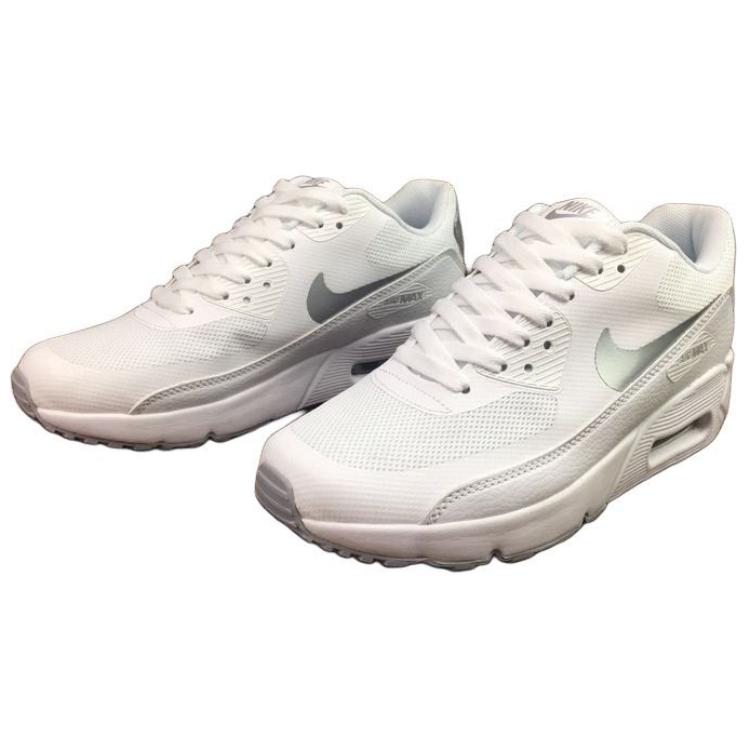 Nike Air Max 1 Low top Casual Running Shoes Unisex White Silver