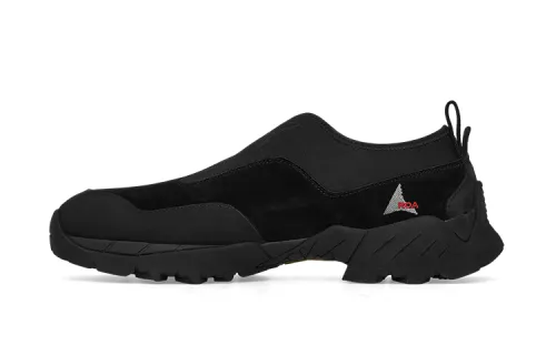 Vibram x ROA Leather Slip Resistant Abrasion Resistant Low top Casual Shoes Men's Black