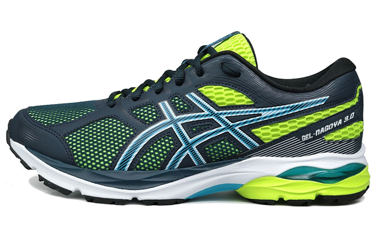 ASICS Gel Nagoya 3 Running Shoes Men's Low Top Blue/Yellow
