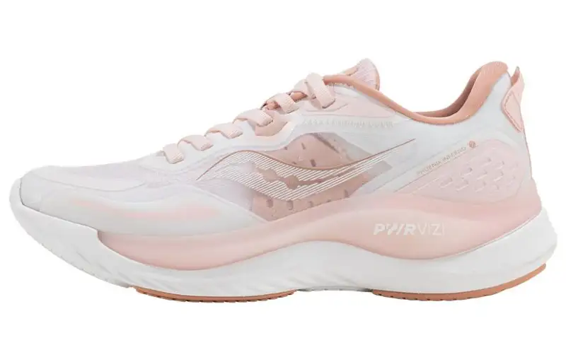Saucony Phoenix Inferno 2 Firebird Cushioning Slip Resistant Abrasion Resistant Low top Running Shoes Unisex White Pink