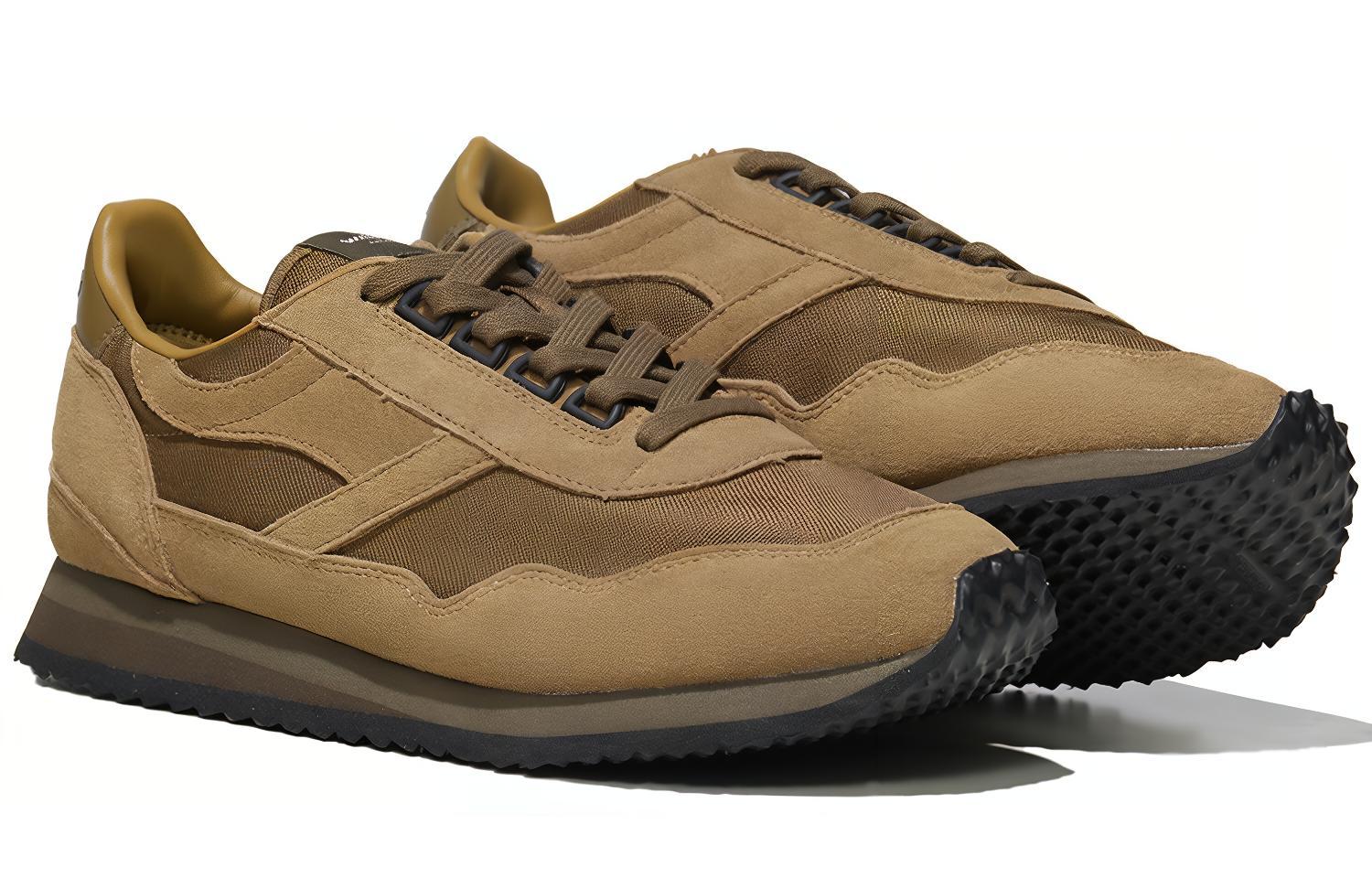Norman Walsh Suede, Nylon Slip Resistant Abrasion Resistant Low top Running Shoes Unisex Brown