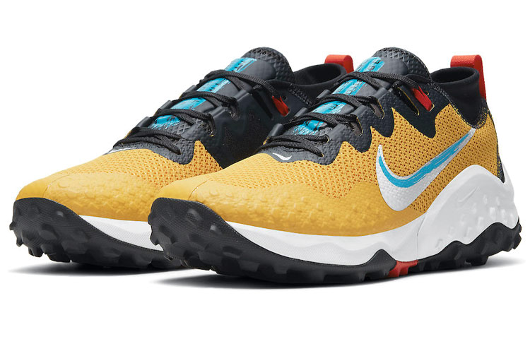 Мужские кроссовки Nike Wildhorse 7 (желто-черно-синие) — Жёлтый / чёрный / синий — фото 3