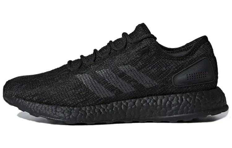 Adidas Pure Boost 2017 Fabric Low top Casual Running Shoes Unisex Black