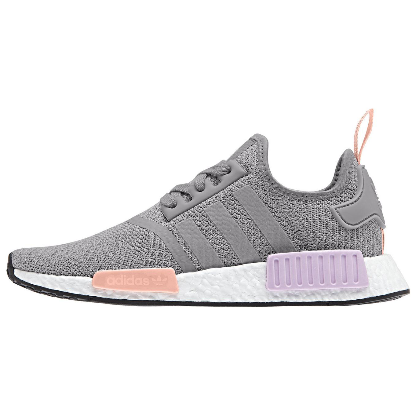 Женские кроссовки adidas adidas originals NMD_R1 (серый / оранжевый / фиолетовый)