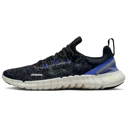 Nike Free RN 5.0 Next Nature Barefoot Feel Shock Absorbing Anti-Slip Wear Resistant Low-top Casual Running Shoes Men's Black