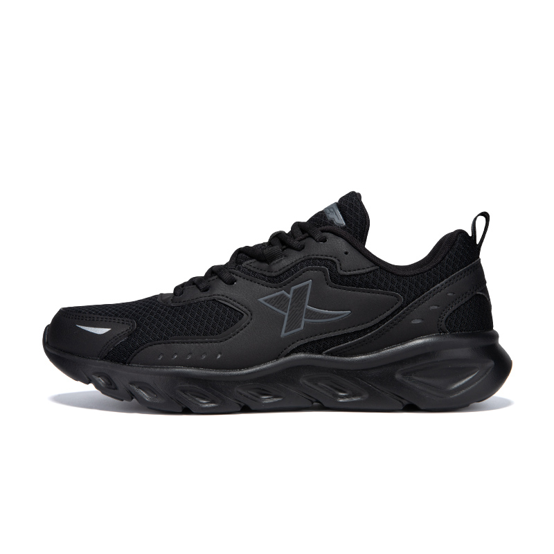XTEP Breathable Lightweight Low top Casual Running Shoes Men’s Black Gray