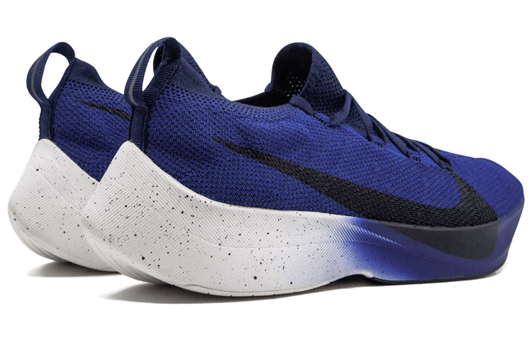 Мужские кроссовки Nike Vapor Street Flyknit "Deep Royal" (бело-синие) — фото 4