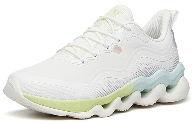 ANTA Running Shoes Women’s Low Top Ivory White/Light Purple Gray