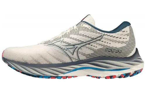 Mizuno Wave Rider 26 Super Wide 'White Dark Grey'