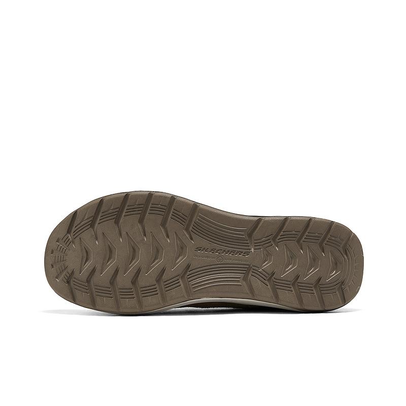 Skechers DECKLAN Abrasion Resistant Rebound Low top Running Shoes Men’s Brown