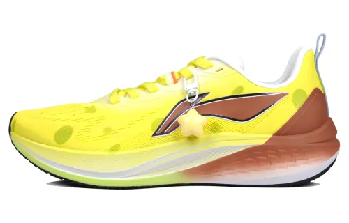 Li Ning Red Hare 7 Cushioning Slip Resistant Abrasion Resistant Low top Casual Running Shoes Men's Yellow Brown