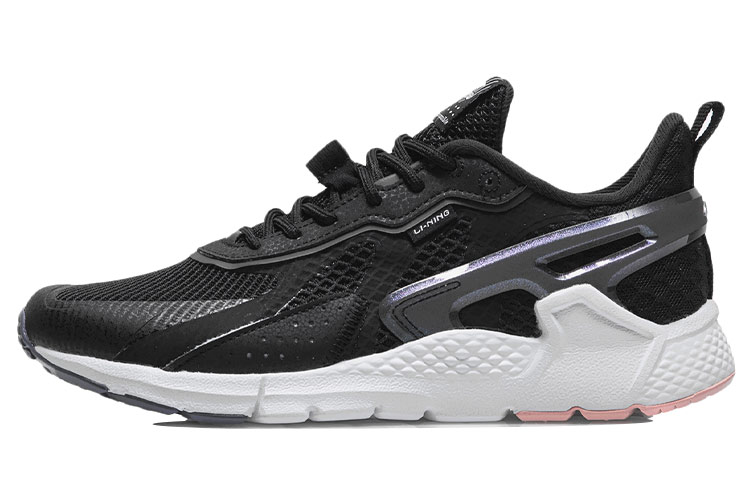 Li Ning Breathable Low top Running Shoes Women’s Black White