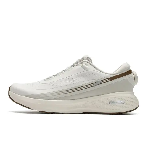 FILA Sports Function Fabric Abrasion Resistant Breathable Low top Running Shoes Men's Micro White