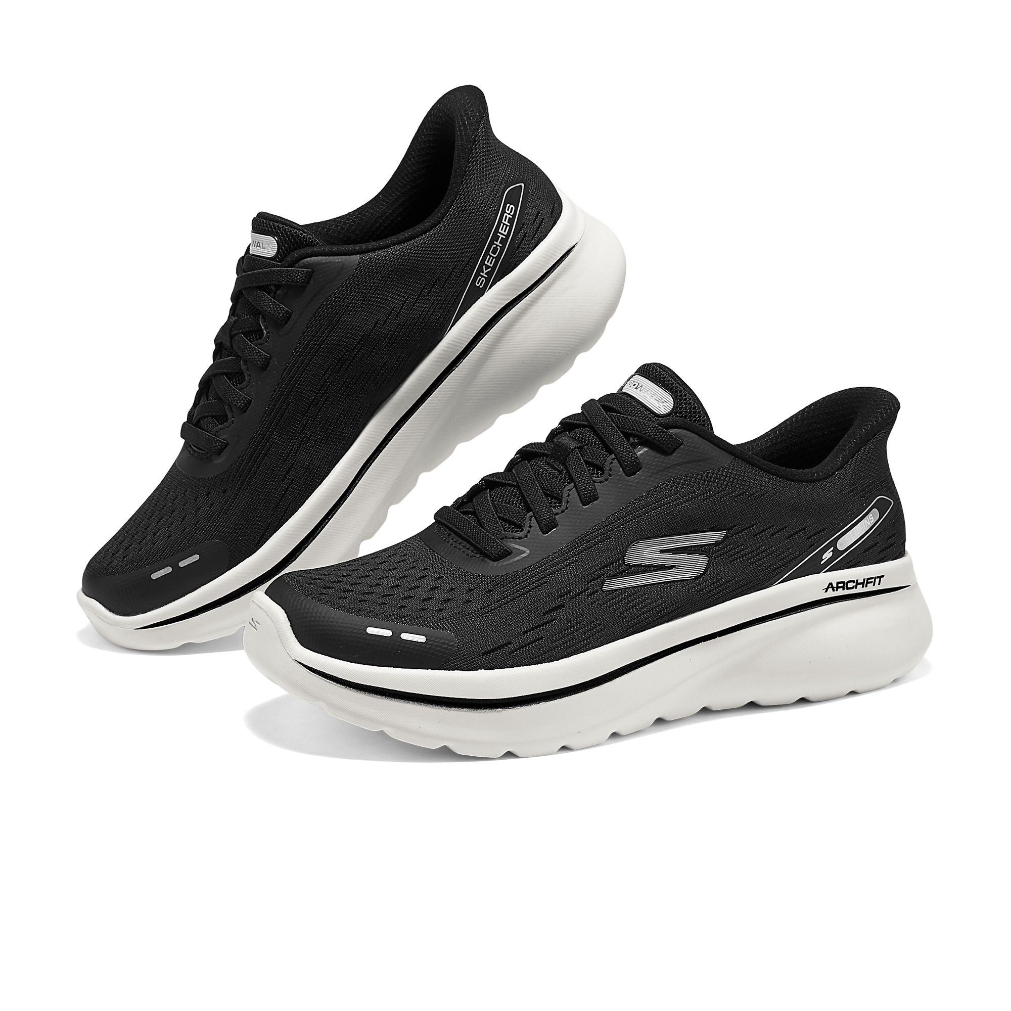 Skechers Women’s GO WALK Abrasion Resistant Breathable Low top Casual Shoes Women’s Black