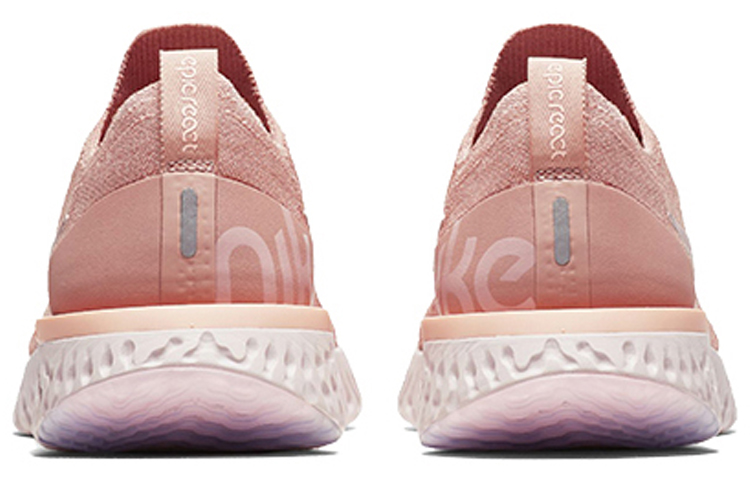 Женские кроссовки Nike Epic React Flyknit 1 (розовый) — фото 5